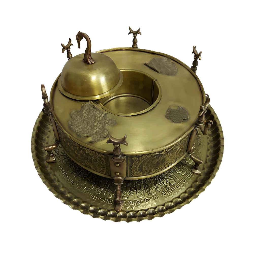 Persian Manghal Esfand and Bakhoor Burner – Engraved Brass