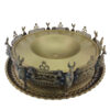 Persian Manghal Esfand and Bakhoor Burner – Engraved Brass Flower & Bird