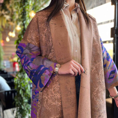 Stylish Persian Blazer Manto Charkh Kabud with Modern Casual Style