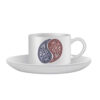 Persian Teacup Set of 4 with Saucer - Eslimi Ceramic Design