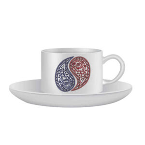 Persian Teacup Set of 4 with Saucer – Eslimi Ceramic Design