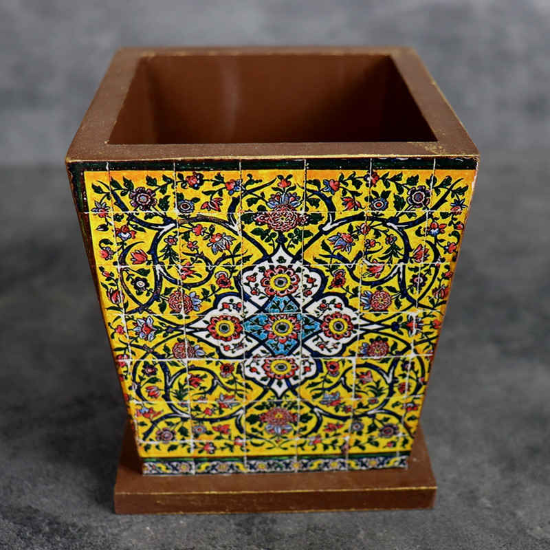 Persian Wooden Makeup Brush Holder Model Tile