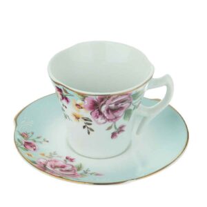 Persian Teacup Set with Saucer – Bahar Porcelain Design (12pcs)