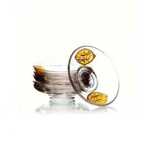 Islamic Tea Saucer – Labbayk Ya Hussain Design (Set of 6)