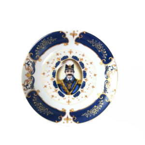 Persian Tea Saucer – Porcelain with Shah Abbasi Naseri Design (Set of 6)