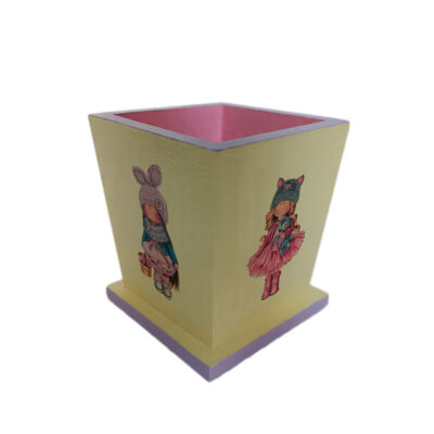 Wooden Makeup Brush Holder Model Roya