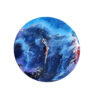 Handcrafted Resin Wall Clock - Abstract Style Arad