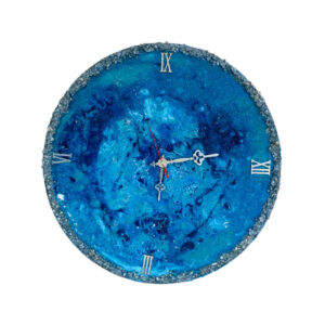 Handcrafted Resin Wall Clock – Abstract Style Maria