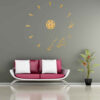 DIY 3D Wall Clock Minimalist with Persian Calligraphy Patterns - Nahal