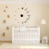 DIY 3D Wall Clock Minimalist with Persian Calligraphy Patterns - Hasti