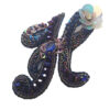 Feminine Beaded Brooch Pin – Alphabet H Model