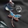 Feminine Beaded Brooch Pin – Dragonfly Model