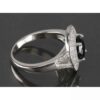 Black Ruby Engagement Silver Ring Bliss for Women Kiana