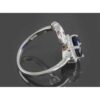Blue Ruby Engagement Silver Ring Bliss for Women Kabood