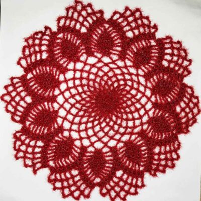 Crochet Hand Knitted Tablecloth Model Elika