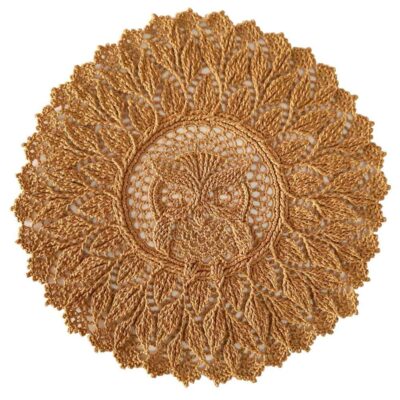 Crochet Hand Knitted Tablecloth Model Owl