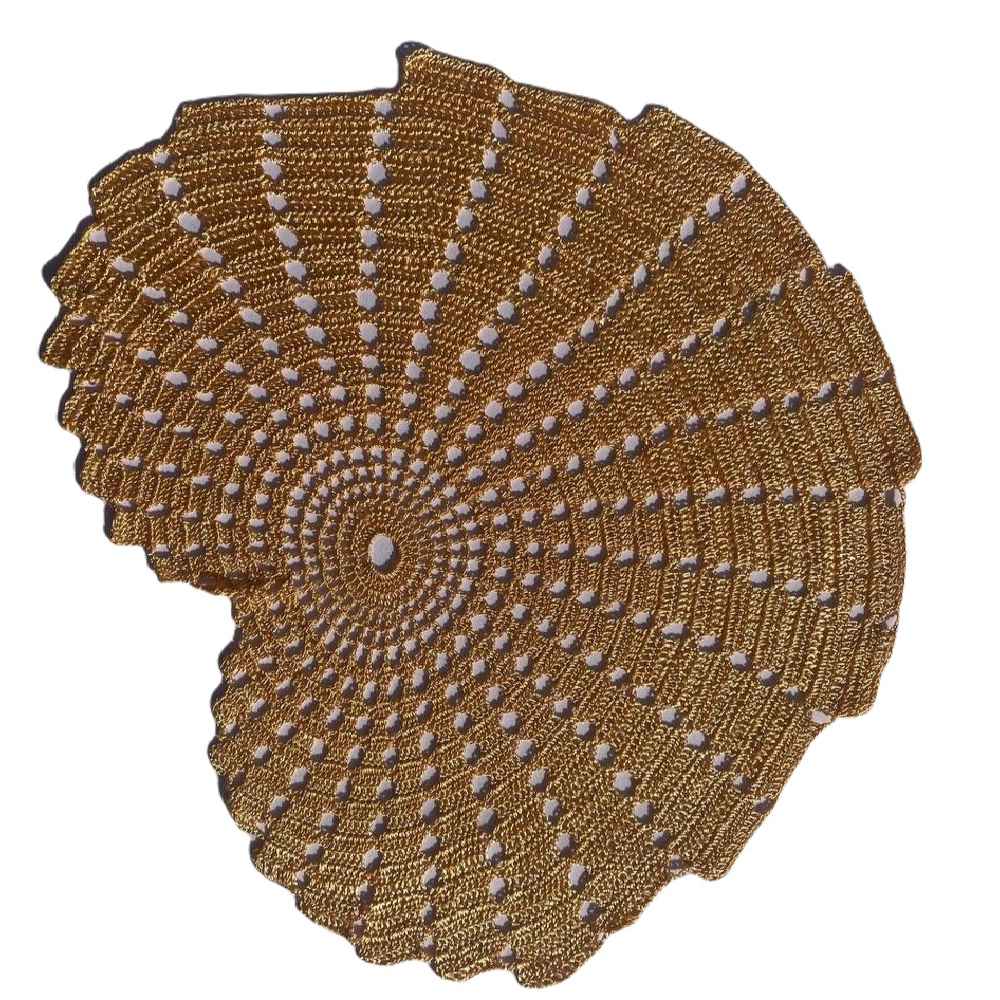 Crochet Hand Knitted Tablecloth Model Snail