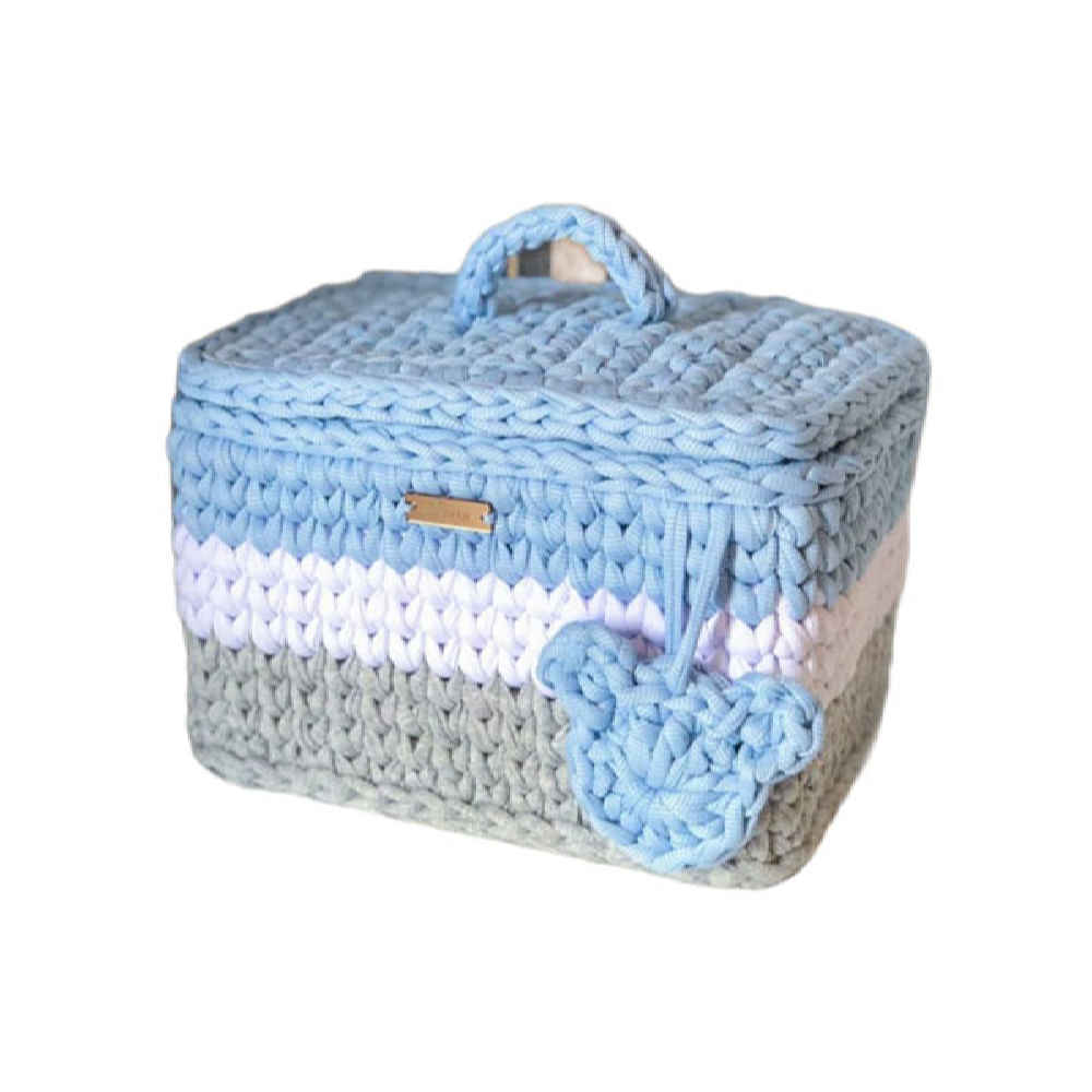 Crochet Storage Basket Yarn Model Karin