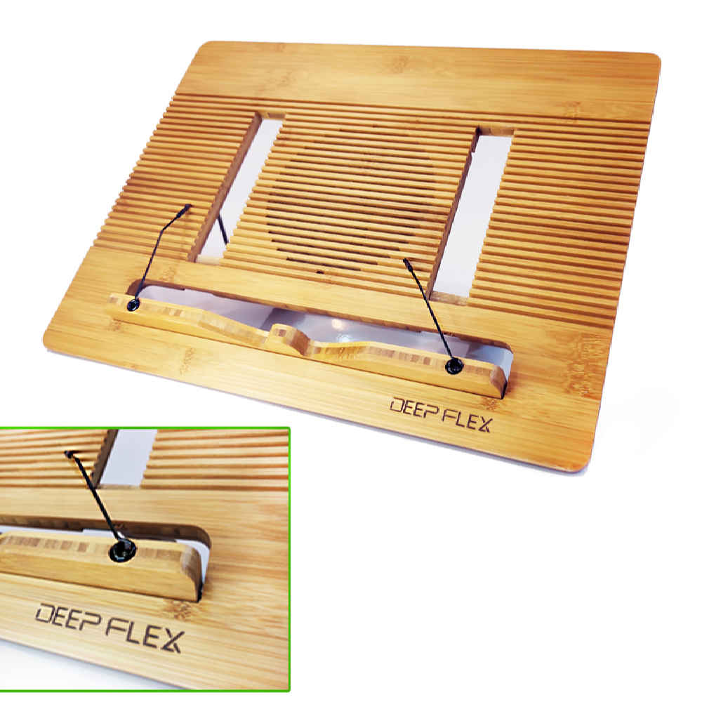 Foldable Wooden Book Stand: Perfect for Comfortable Reading – Deep Flex