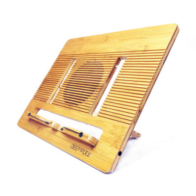 Foldable Wooden Book Rest with Eslimi Design – Deep Flex Reading Stand