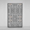Velvet Vertical Blind Curtain – Abstract Hendesi Print
