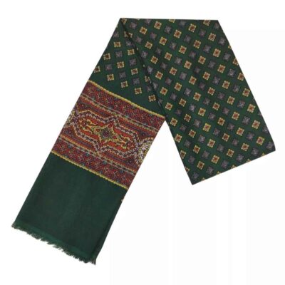 Green Kashmiri Shawl for Men - Pakistani Style Turban