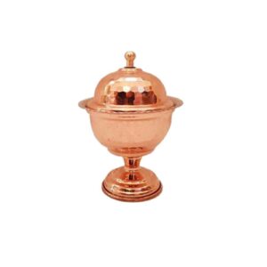Handcrafted Persian Copper Sugar Bowl with – Hammered Elena