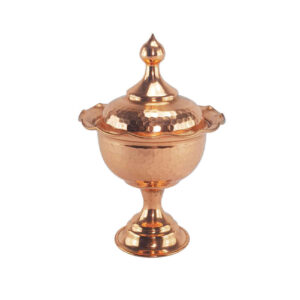 Handcrafted Persian Copper Sugar Bowl with – Hammered Laleh