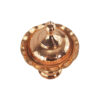 Handcrafted Persian Copper Sugar Bowl with - Hammered Laleh