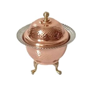 Handcrafted Persian Copper Sugar Bowl with – Hammered