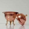Handcrafted Persian Copper Sugar Bowl with - Hammered