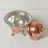 Handcrafted Persian Copper Sugar Bowl with - Hammered