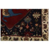 Hand-Knotted Persian Abadeh Horse Rug (Tribal Pictorial Animal Motifs) - Red Wool