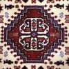 Hand-Knotted Persian Abadeh Tribal Rug (Traditional Geometric Medallion) - Red Wool