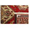 Hand-Knotted Persian Ardabil Gol Abrisham Rug (Tribal Floral Medallion) - Red Wool