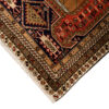 Hand-Knotted Persian Ardabil Poshti Rug (Tribal Pictorial Art Scene) - Brown Wool