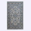 Hand-Knotted Persian Ardakan Salva Rug (Classical Floral Medallion) - Gray Wool