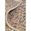 Hand-Knotted Persian Ardakan Ziafat Rug (Classical Floral Medallion) - Cream Silk & Wool