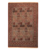 Hand-Knotted Persian Birjand Arghavan Rug (Bakhtiari Garden Panel) - Red Wool