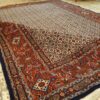 Hand-Knotted Persian Birjand Bahareh Rug (All-over Mahi / Herati Pattern) - Red Wool