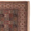 Hand-Knotted Persian Birjand Nour Rug (Traditional Bakhtiari Garden Khesti) - Brown Wool