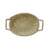 Persian Handwoven Palm Leaf Basket Model Banafsheh