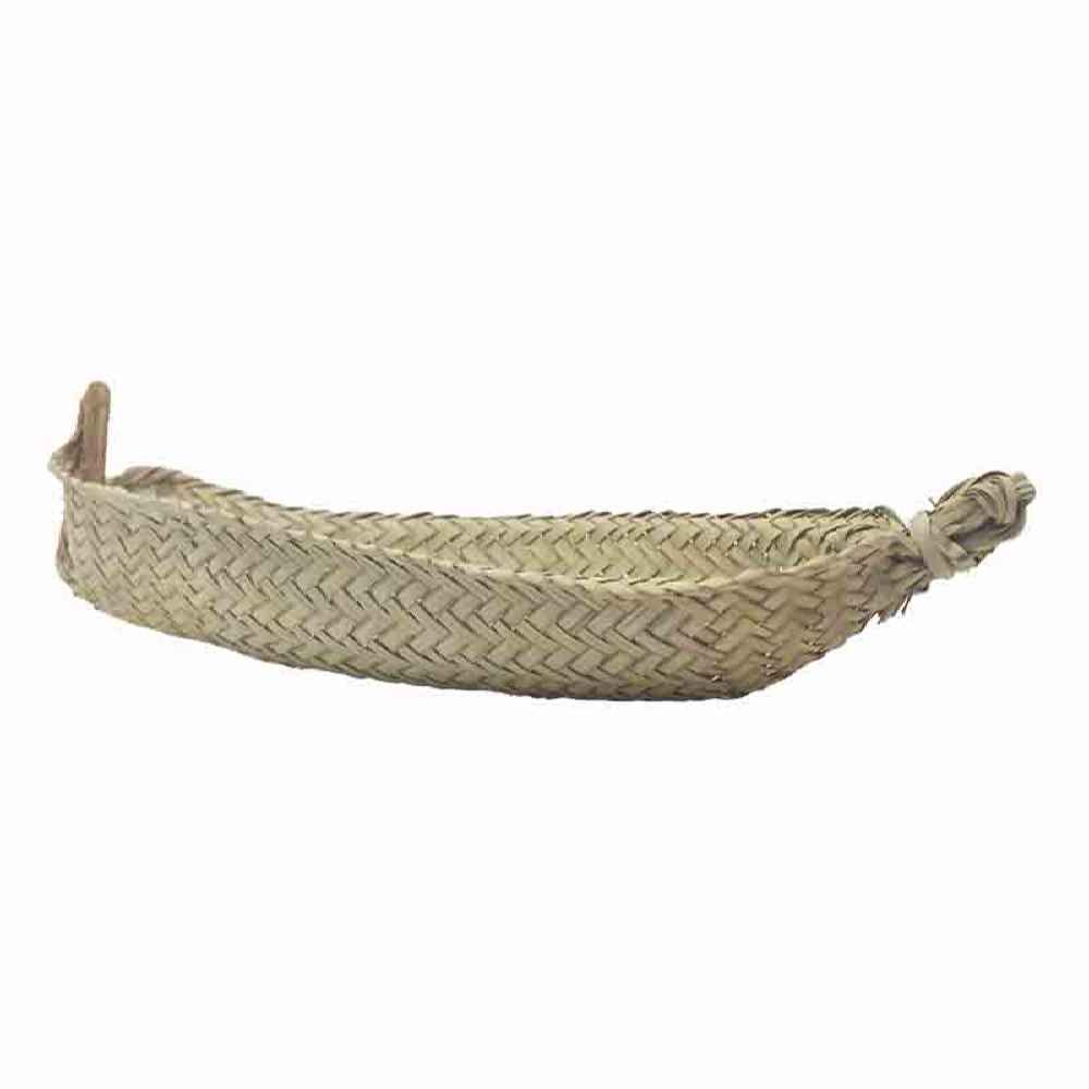 Persian Handwoven Palm Leaf Basket Model Ghayeghi