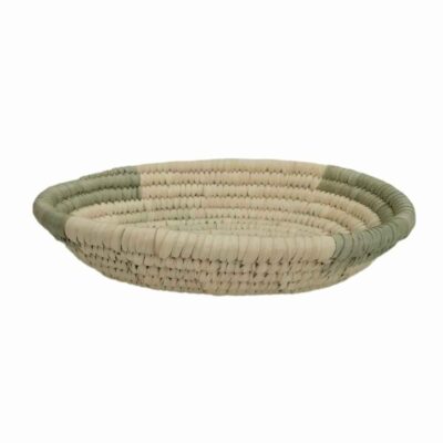 Persian Handwoven Palm Leaf Basket Model Mina