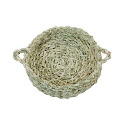 Persian Handwoven Palm Leaf Storage Basket Model Yalda