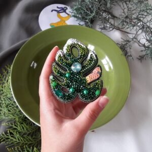 Handmade Beaded Feminine Brooch Pin – Barg Design