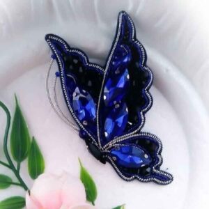 Handmade Feminine Beaded Brooch Pin – Parva Model