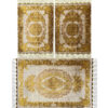 Versace Theme Silk Carpet Tablecloth - Hand-Knotted Gold