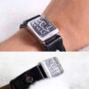 Islamic Brown Leather Bracelet for Men with Buckle Clasp