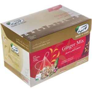 Herbal Tea Blend: Ginger, Cinnamon, Red Rose & Mint – 4 Packs